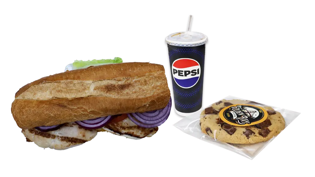 Grilled Chicken Sandwich Combo with Cookies Deal