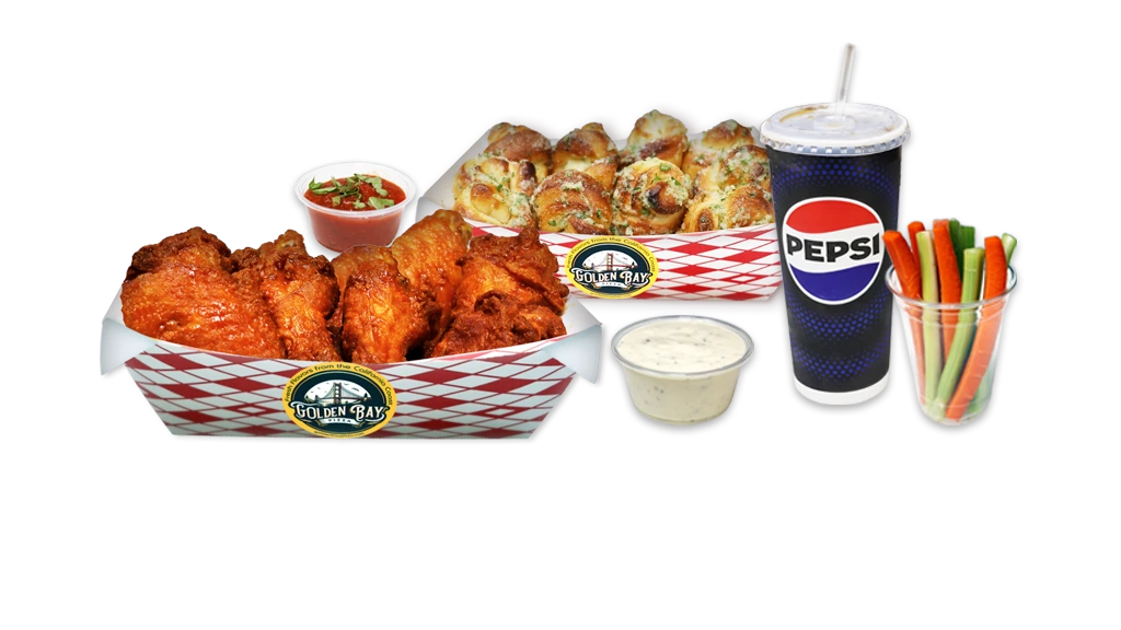Wings + Garlic Knots Combo image