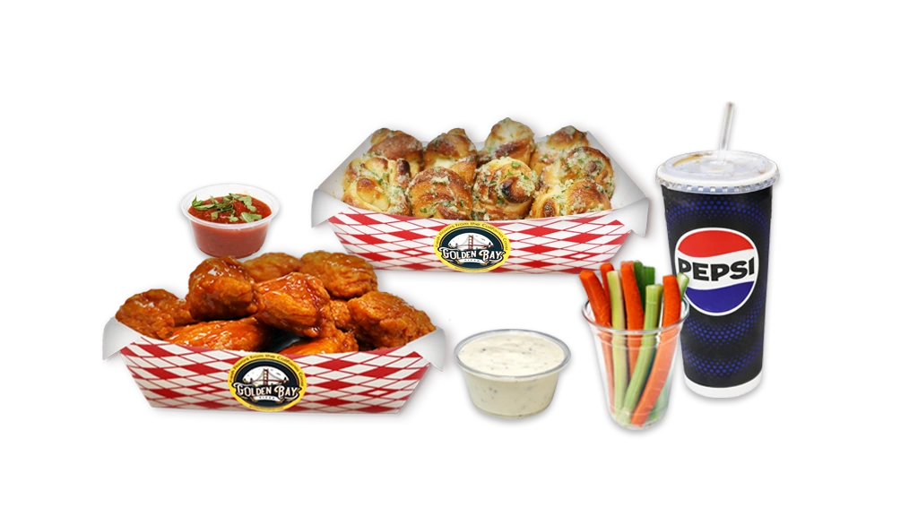 Boneless Wings + Garlic Knots Combo image